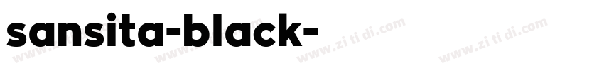 sansita-black字体转换