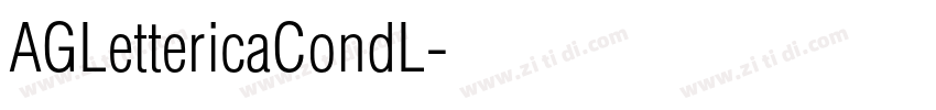 AGLettericaCondL字体转换