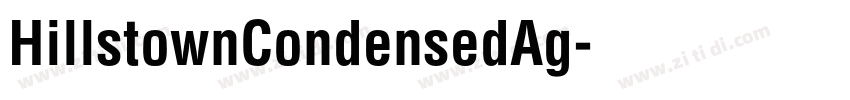 HillstownCondensedAg字体转换