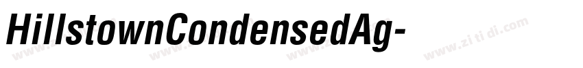 HillstownCondensedAg字体转换