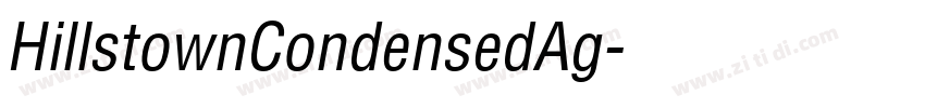 HillstownCondensedAg字体转换