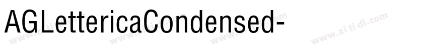 AGLettericaCondensed字体转换