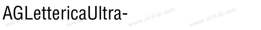 AGLettericaUltra字体转换