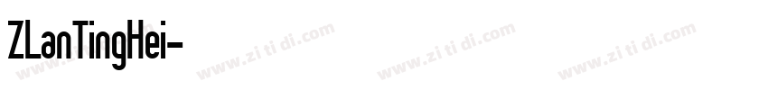 ZLanTingHei字体转换