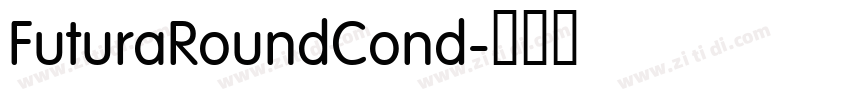FuturaRoundCond字体转换