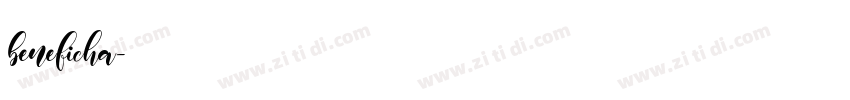 beneficha字体转换
