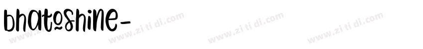 bhatoshine字体转换