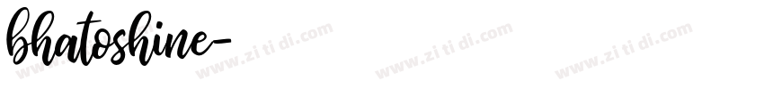 bhatoshine字体转换