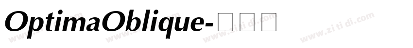 OptimaOblique字体转换