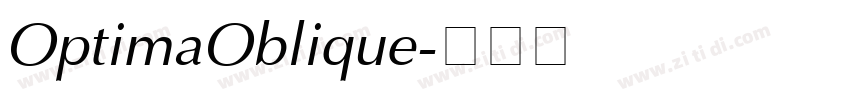 OptimaOblique字体转换