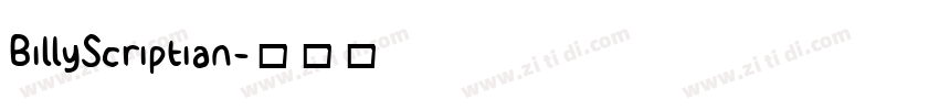 BillyScriptian字体转换