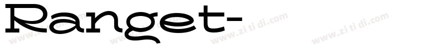 Ranget字体转换