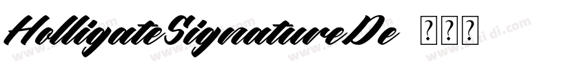 HolligateSignatureDe字体转换