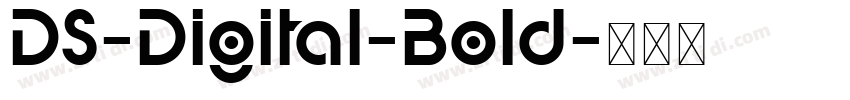 DS-Digital-Bold字体转换