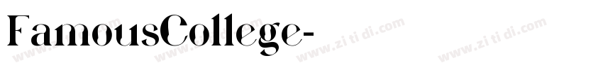 FamousCollege字体转换