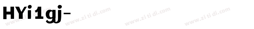 HYi1gj字体转换