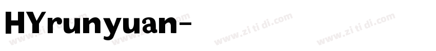 HYrunyuan字体转换