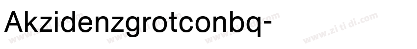 Akzidenzgrotconbq字体转换