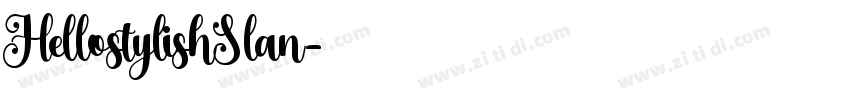 HellostylishSlan字体转换