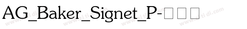 AG_Baker_Signet_P字体转换