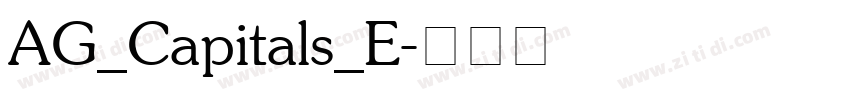 AG_Capitals_E字体转换