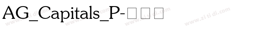 AG_Capitals_P字体转换