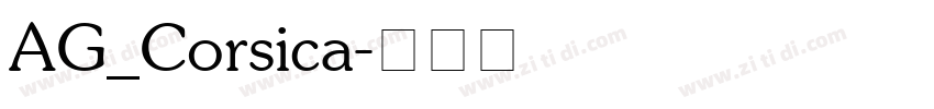 AG_Corsica字体转换