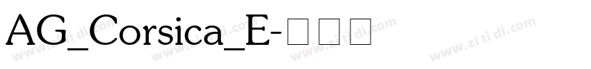 AG_Corsica_E字体转换