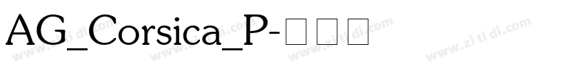 AG_Corsica_P字体转换