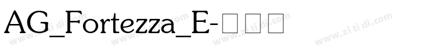 AG_Fortezza_E字体转换