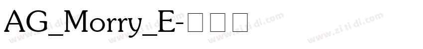 AG_Morry_E字体转换
