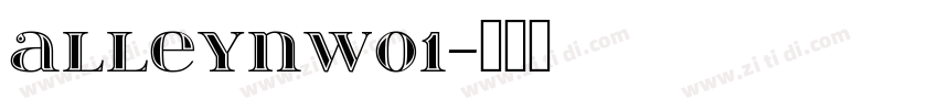AlleynW01字体转换
