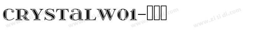 CrystalW01字体转换
