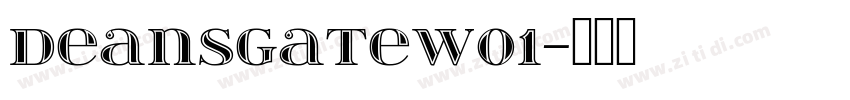DeansgateW01字体转换