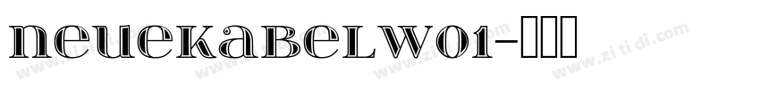 neuekabelw01字体转换