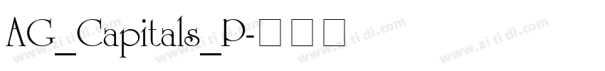 AG_Capitals_P字体转换