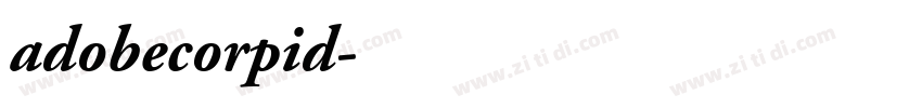 adobecorpid字体转换