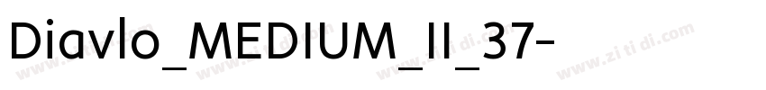 Diavlo_MEDIUM_II_37字体转换