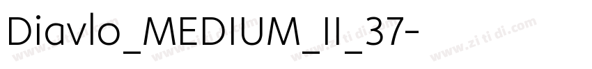 Diavlo_MEDIUM_II_37字体转换