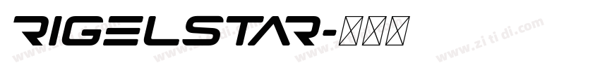 rigelstar字体转换