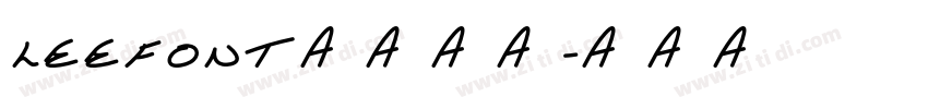LeeFont蒙黑黑体字体转换