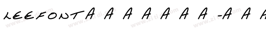 LeeFont蒙黑体字体下载字体转换