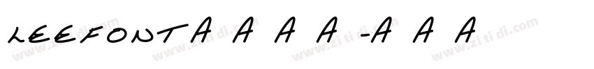LeeFont蒙黑黑体字体转换