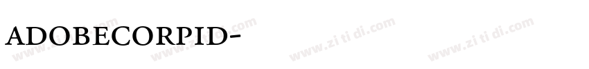 adobecorpid字体转换