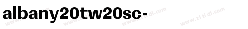 albany20tw20sc字体字体转换