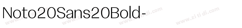 Noto20Sans20Bold字体转换