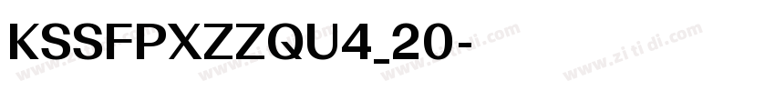 KSSFPXZZQU4_20字体转换