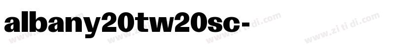 albany20tw20sc字体字体转换