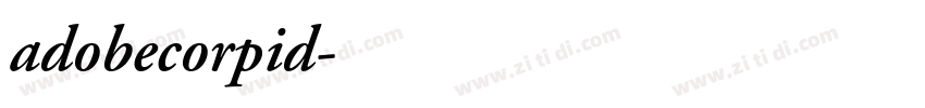 adobecorpid字体转换