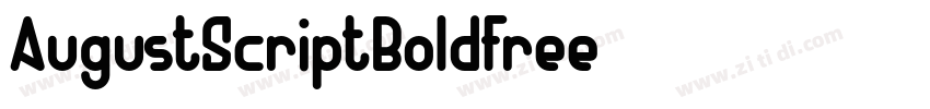 AugustScriptBoldfree字体转换